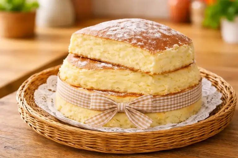 Bolo Nuvem Dourada da Tia Curiosa