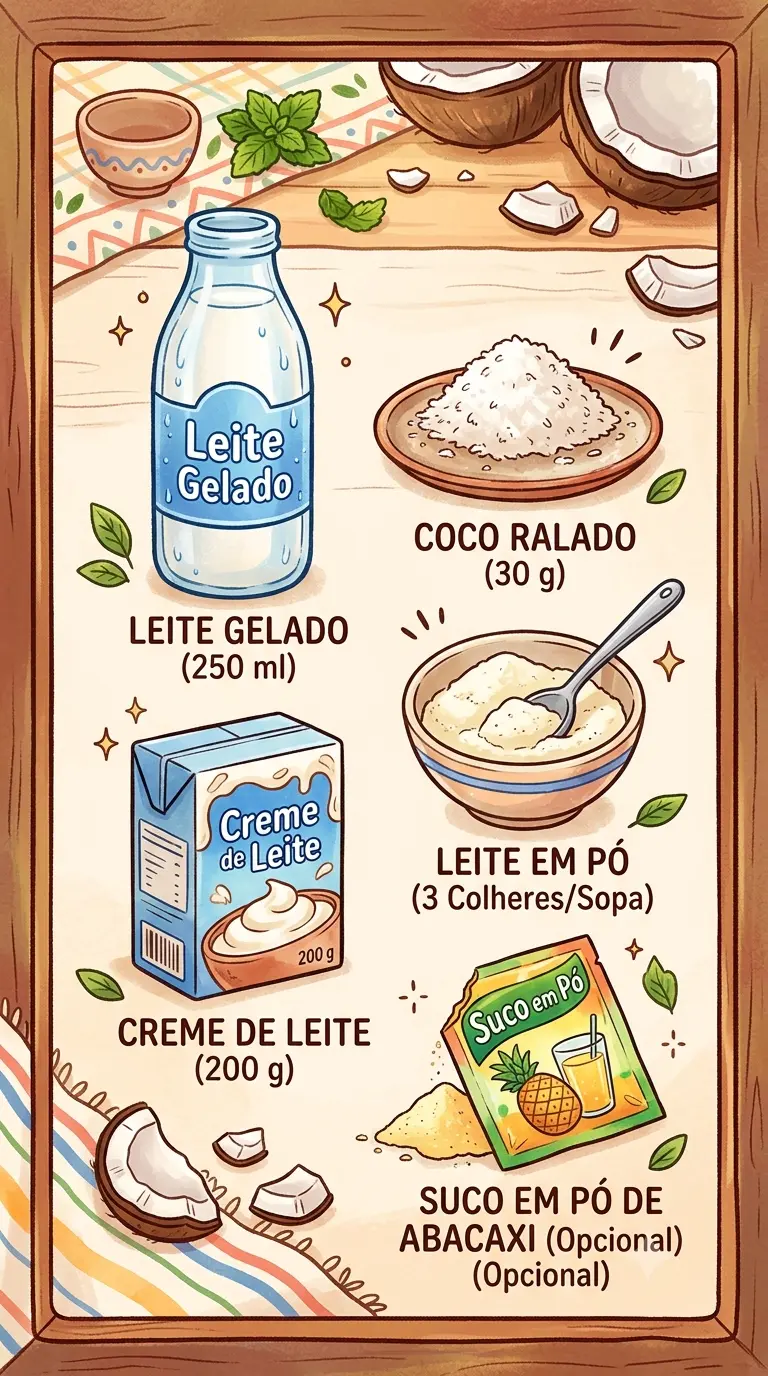 Berço-de-Anjo ingredientes