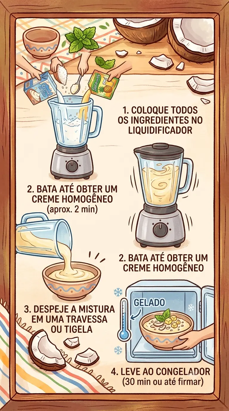 Modo de Preparo berço de anjo