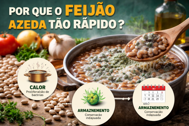 Por que o feijão azeda tão rápido