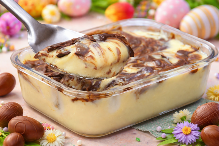 Sobremesa de 3 Ingredientes de Páscoa