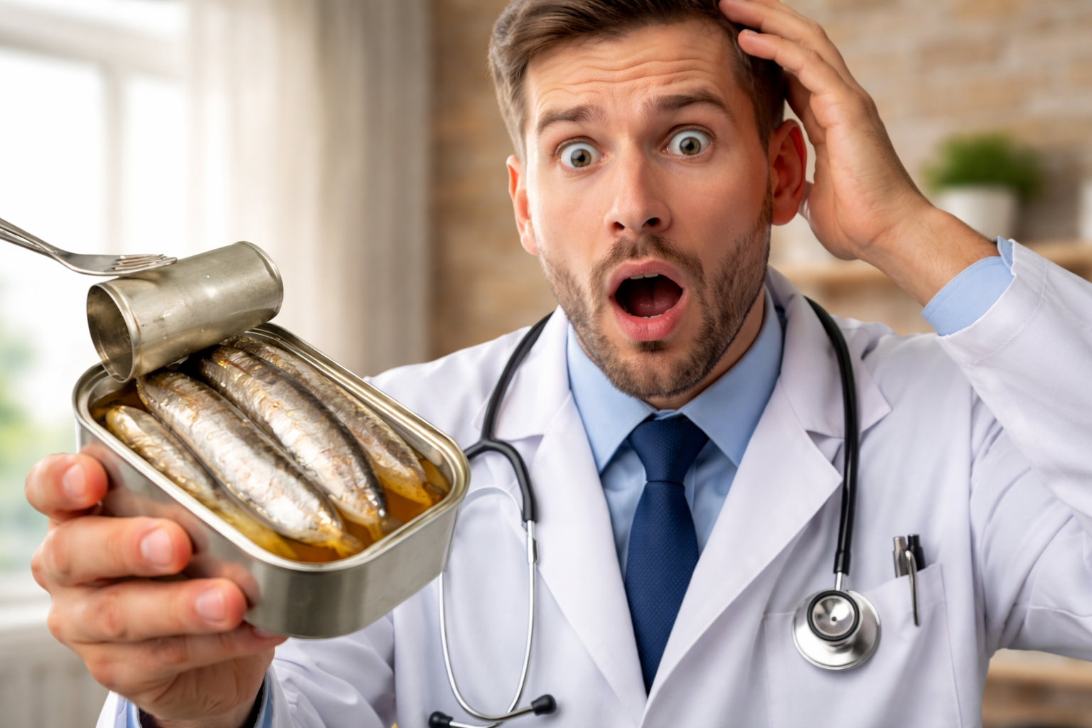 comer sardinha em lata causa