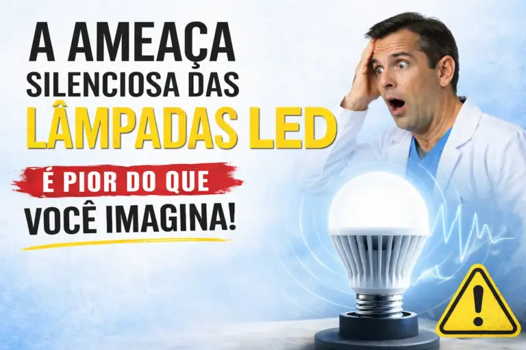 usar lâmpadas LED em casa pode causar impactos à saúde