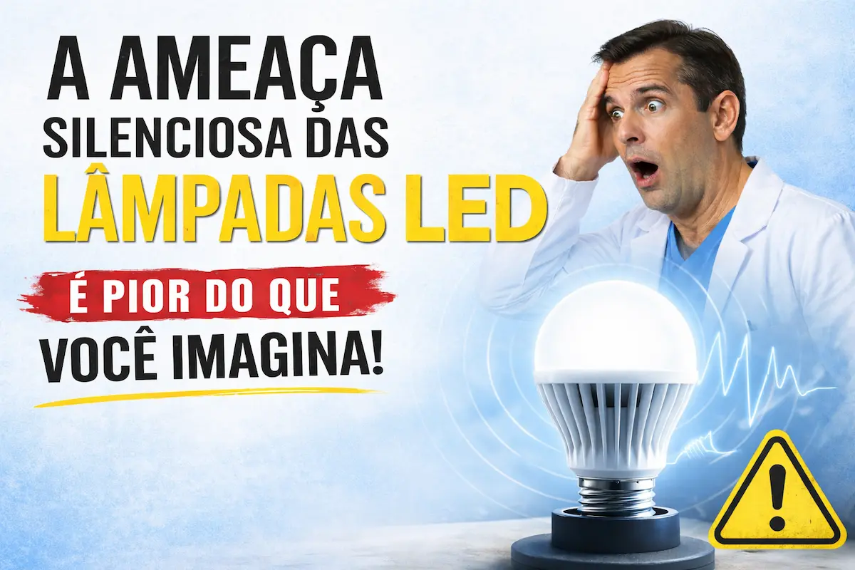 usar lâmpadas LED em casa pode causar impactos à saúde