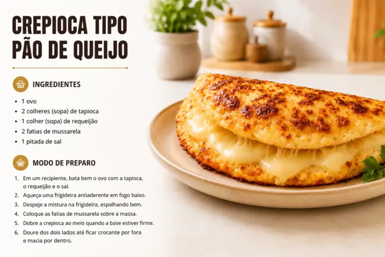 Crepioca Tipo Pão de Queijo