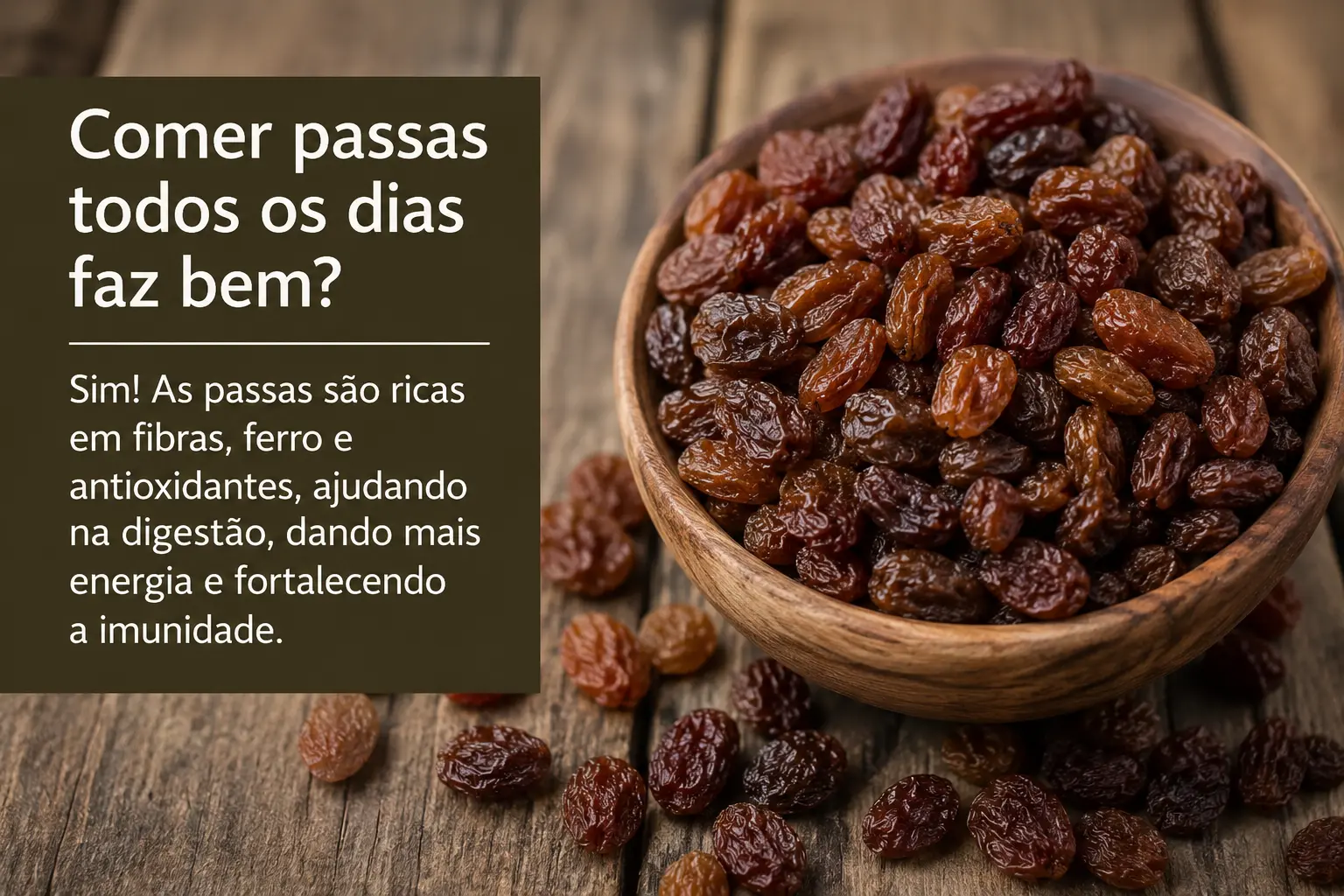 Médicos explicam o que acontece ao comer passas todos os dias