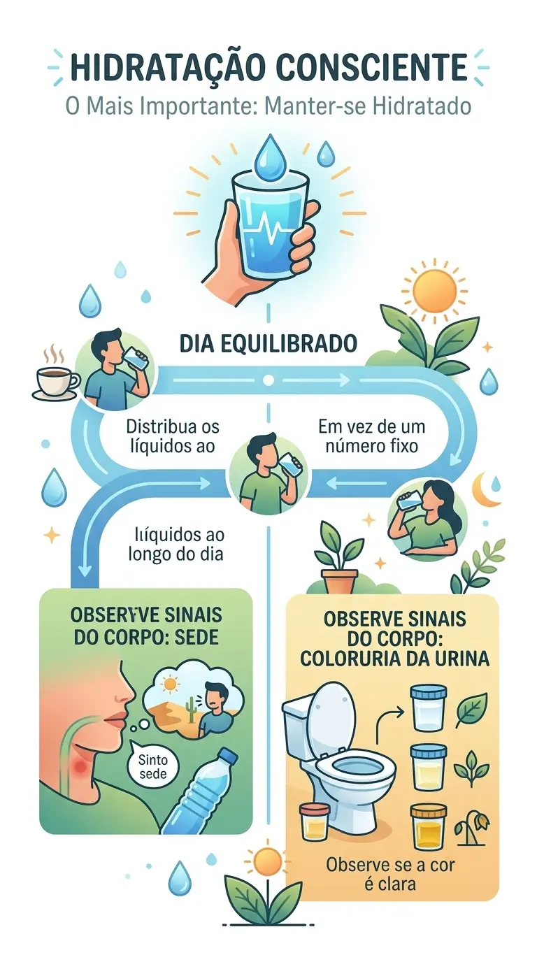 O mais importante é manter-se hidratado
