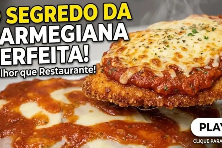 Bife à parmegiana suculento é opção clássica para o almoço de domingo