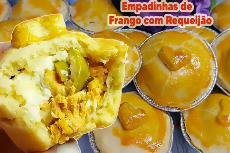 Empadinha de frango com requeijão ganha destaque com massa macia e recheio cremoso - Imagem 1