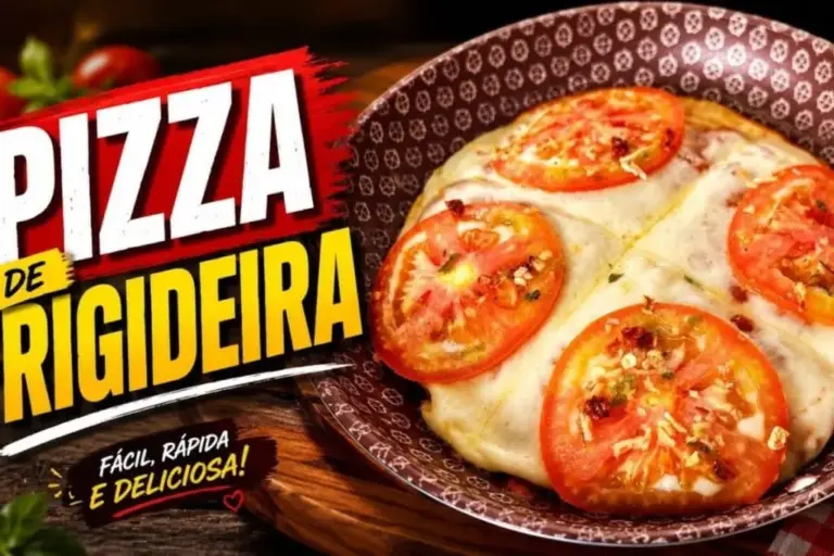 Pizza de frigideira rápida leva poucos ingredientes e fica pronta sem sujeira - Imagem 1