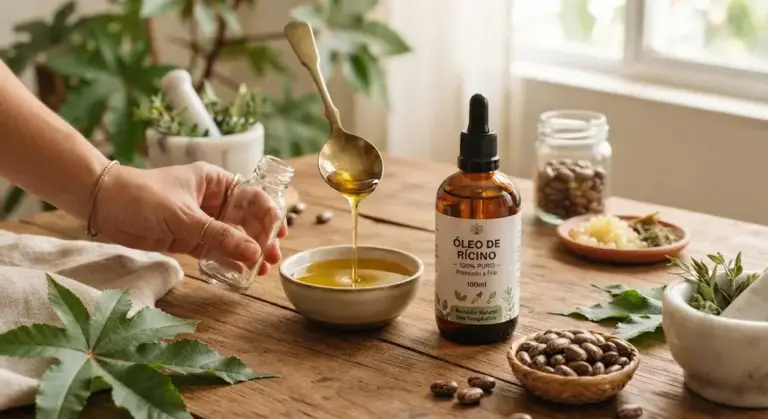 Remédio Natural com Óleo de Rícino