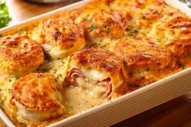 Almoço de domingo rápido leva rondelli com presunto, queijo e molho cremoso