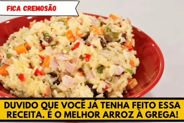 Arroz à grega cremoso ganha versão colorida e fácil de fazer - Imagem 1