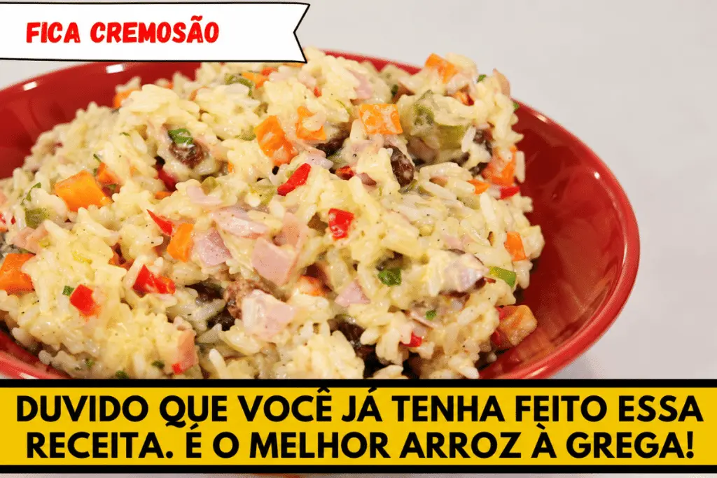 Arroz à grega cremoso