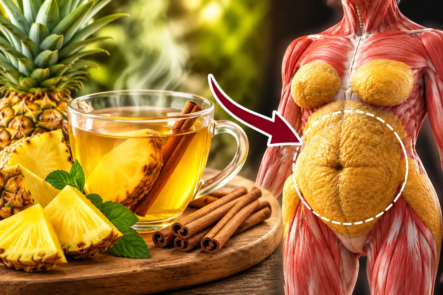Chá de Abacaxi com Canela para Emagrecer