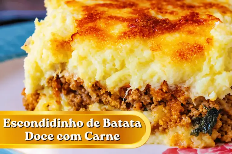 Escondidinho de batata doce ganha versão cremosa e recheada para o dia a dia