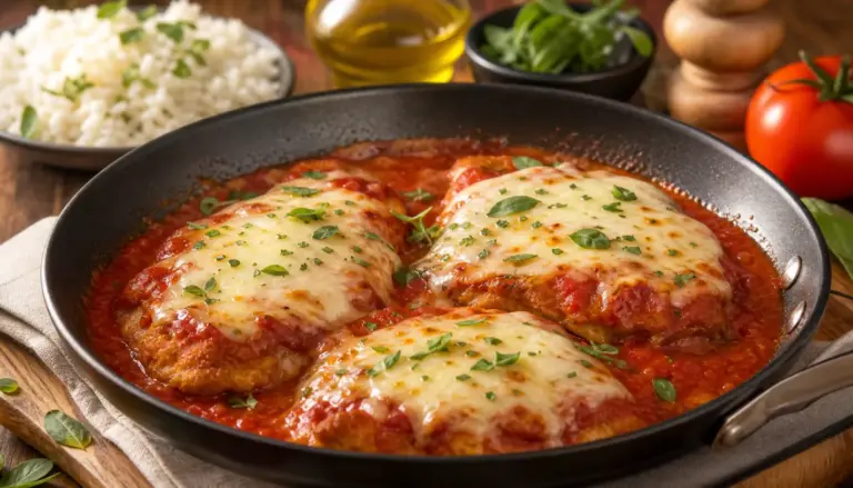 Frango à parmegiana sem forno ganha versão prática e rápida para o dia a dia