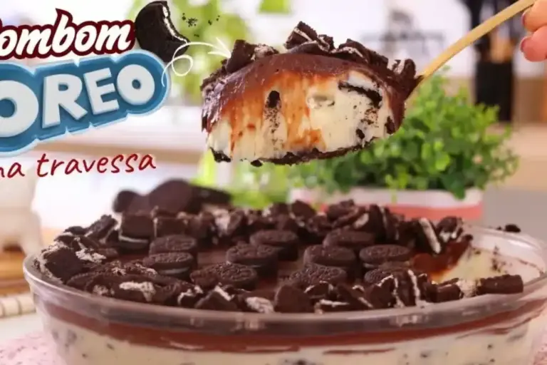Sobremesa de Oreo cremosa fica pronta com ganache e decoração simples - Imagem 1