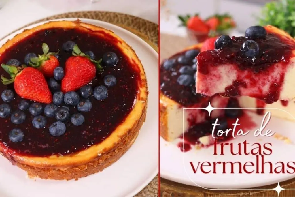 Torta de frutas vermelhas cremosa é feita com massa de ricota e assa em 60 minutos - Imagem 1